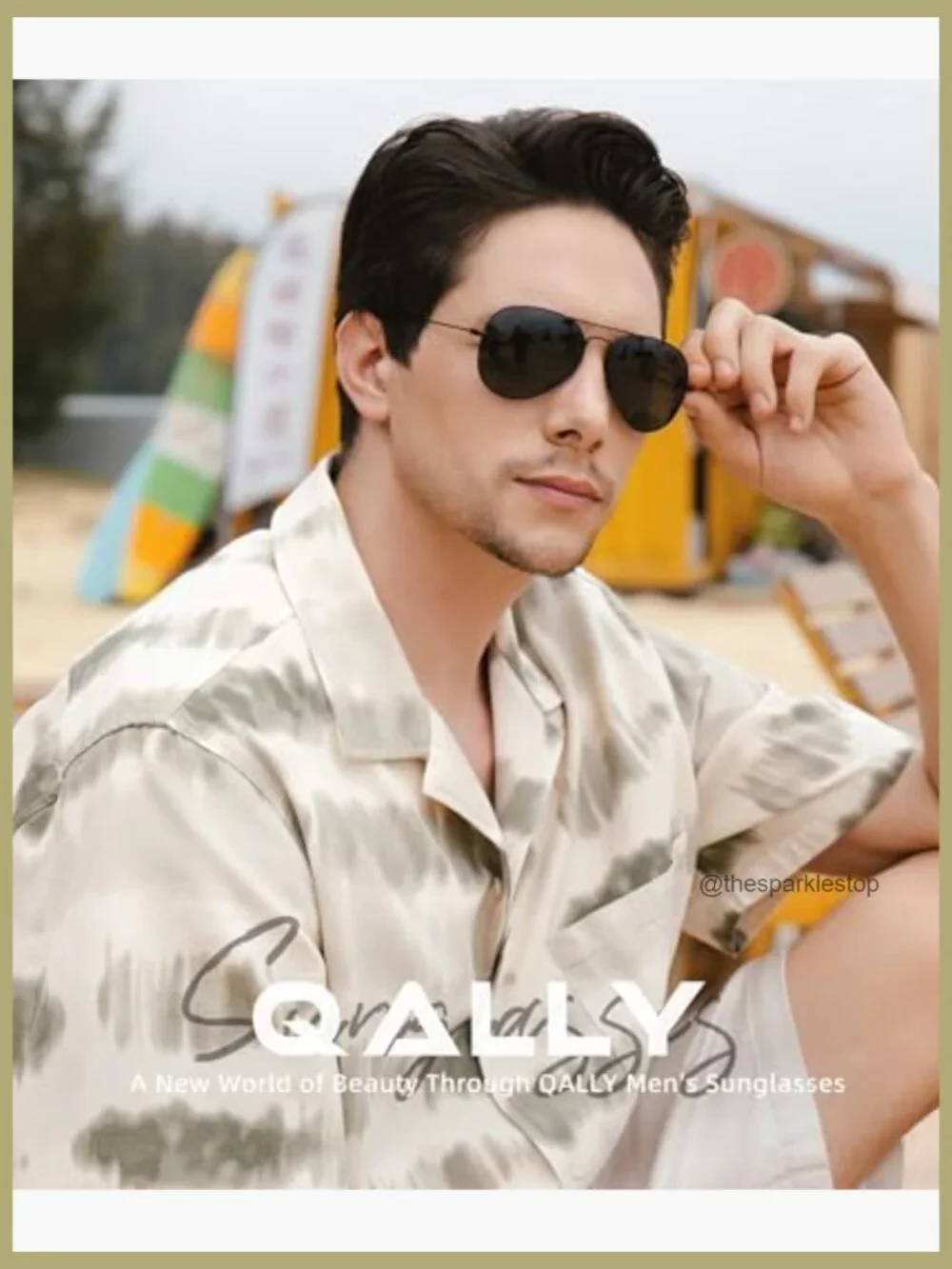 Polarized Aviator Sunglasses with UV Protection for Driving